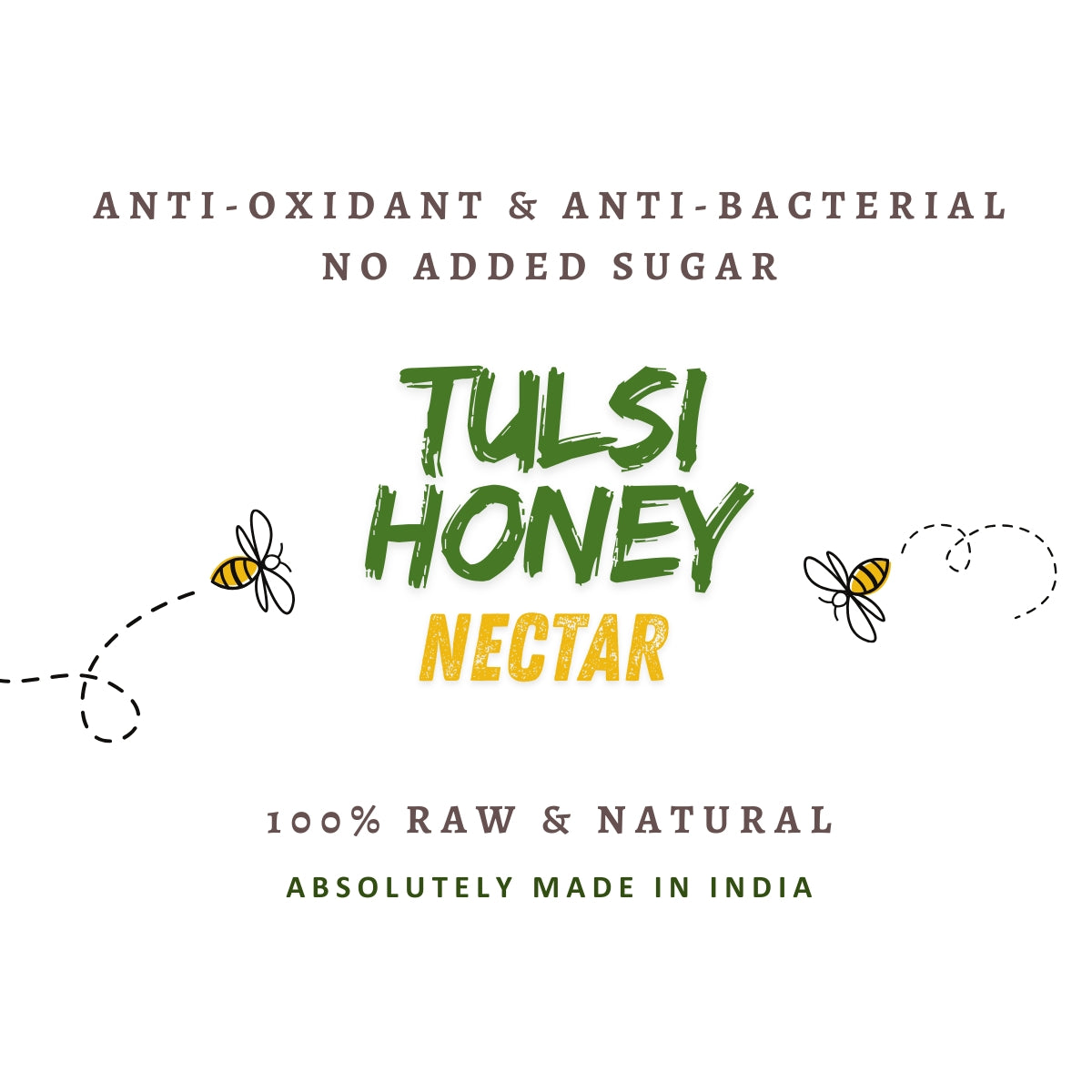 Organic Tulsi Honey | Anti-Oxidant & Anti-Bacterial Nectar | 100% Raw & Natural - NEUTRIFARM | Harvesting Health