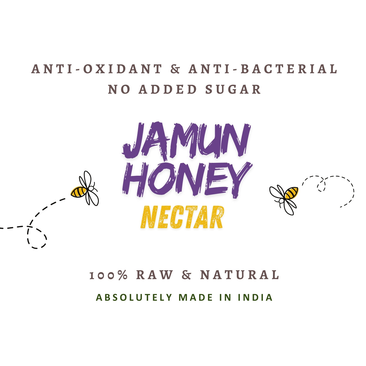 Organic Jamun Honey | Anti-Oxidant & Anti-Bacterial Nectar | 100% Raw & Natural - NEUTRIFARM | Harvesting Health