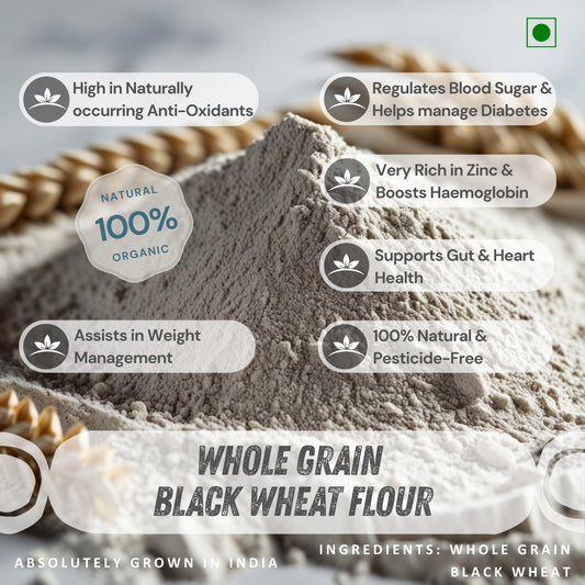 Nutrient-Rich Whole Grain Black Wheat / Kala Gehu Flour - NEUTRIFARM | Harvesting Health