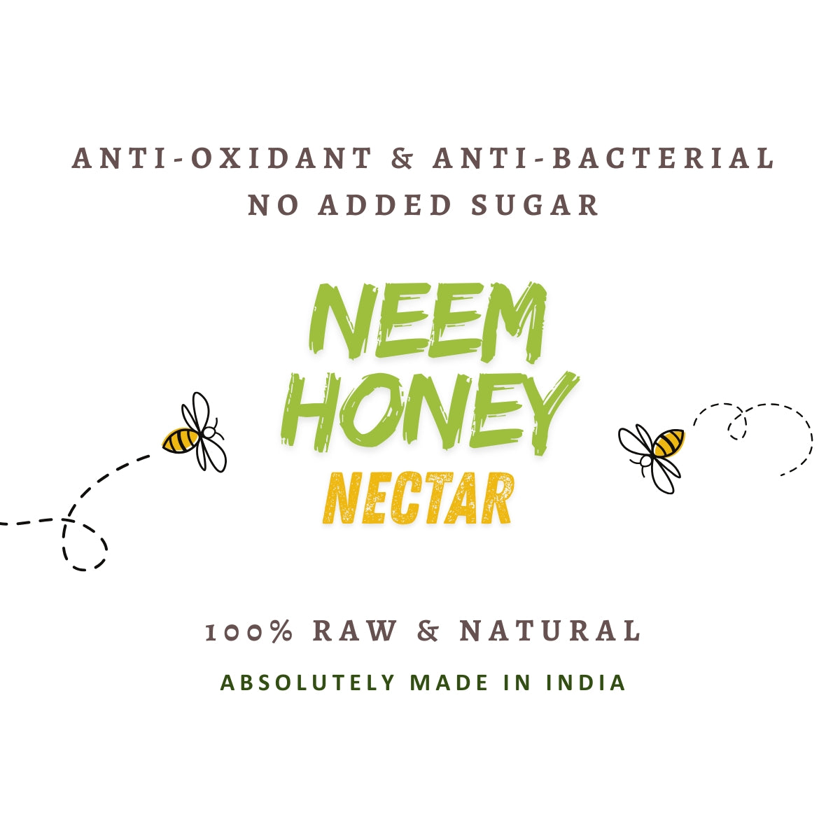 Organic Neem Honey | Anti-Oxidant & Anti-Bacterial Nectar | 100% Raw & Natural