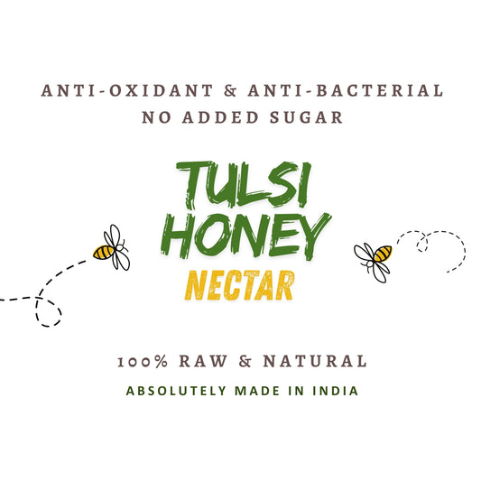 Organic Tulsi Honey | Anti-Oxidant & Anti-Bacterial Nectar | 100% Raw & Natural