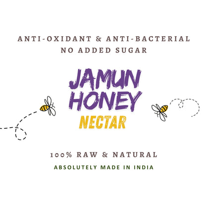 Organic Jamun Honey | Anti-Oxidant & Anti-Bacterial Nectar | 100% Raw & Natural