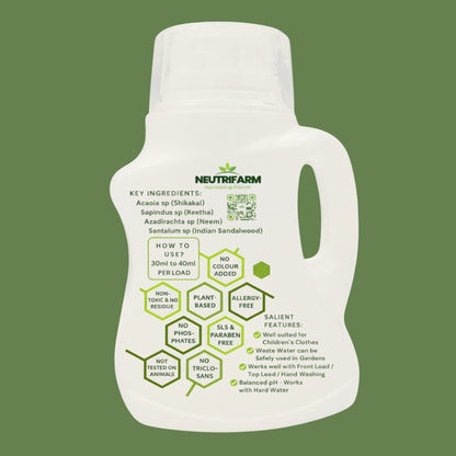 Non-Toxic Kids-Friendly Liquid Washing Detergent | Fully Biodegradable - NEUTRIFARM | Harvesting Health