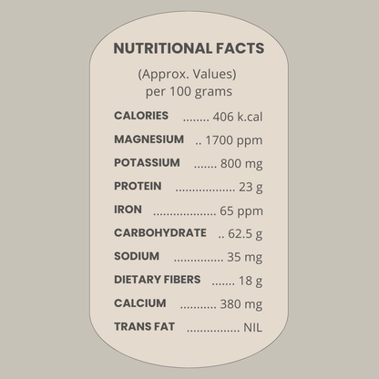 Sand-Roasted Black Chickpeas / Chana Sattu Blend (Unsalted)| Dietary Fibre & Protein Rich Superfood - NEUTRIFARM | Harvesting Health