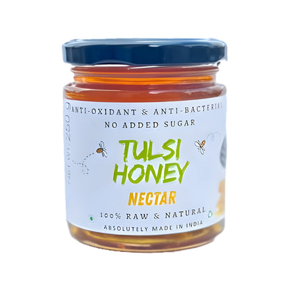 Organic Tulsi Honey | Anti-Oxidant & Anti-Bacterial Nectar | 100% Raw & Natural - NEUTRIFARM | Harvesting Health