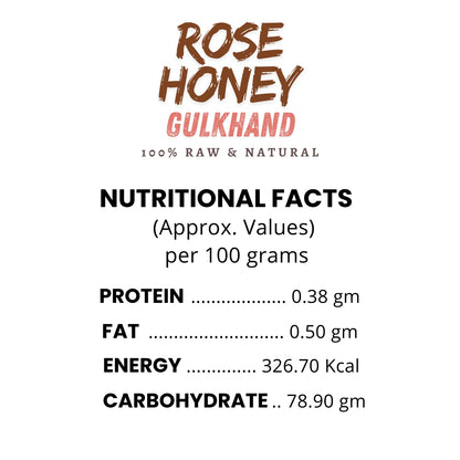 Organic Rose Petal Honey Gulkhand | Natural Coolant & Digestive Antioxidant