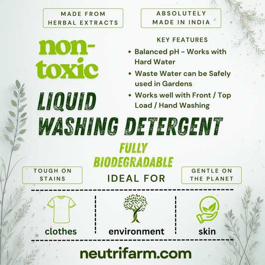 Non-Toxic Kids-Friendly Liquid Washing Detergent | Fully Biodegradable